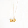 Small gold locket necklace