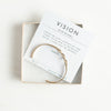 Vision gold cuff bracelet and verse card