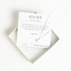 Mint Guide necklace and verse card