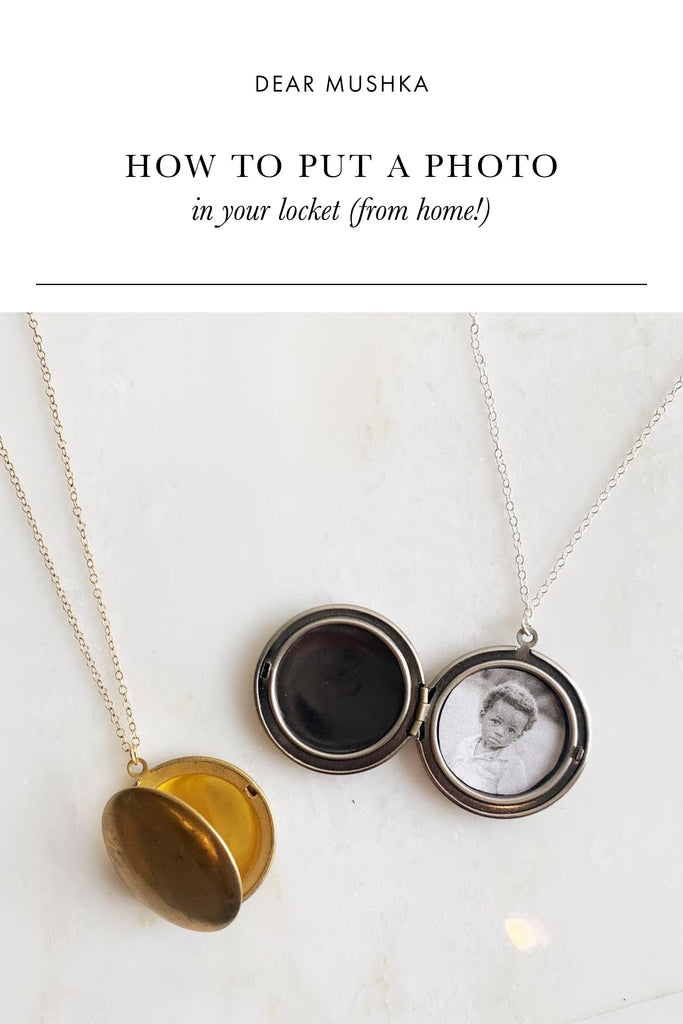 How to Put a Photo in Your Locket from Home!