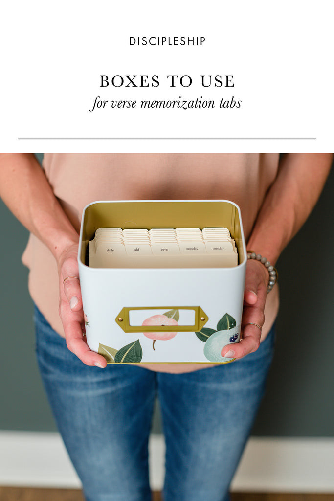 Boxes for Verse Memorization Tabs