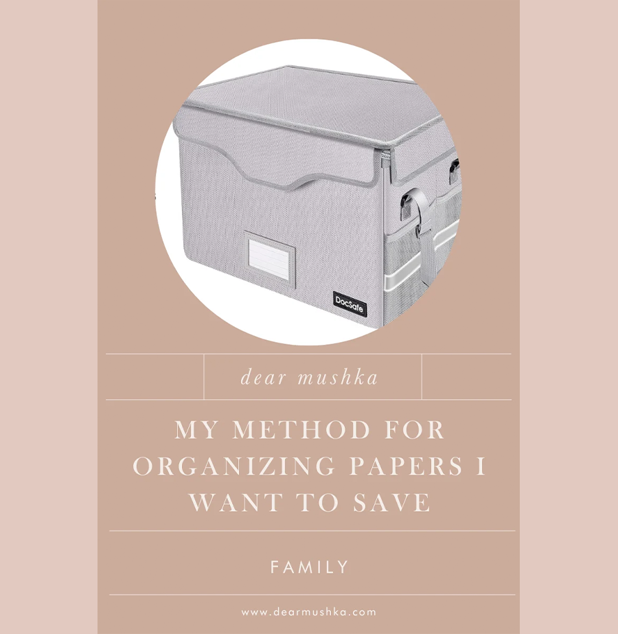 My Method for Organizing Papers I Want to Save