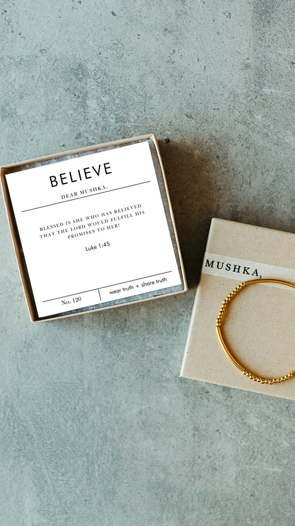 BELIEVE · LUKE 1:45