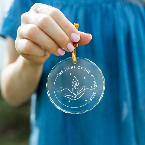 LIGHT GLASS ORNAMENT · 1 JOHN 1:5