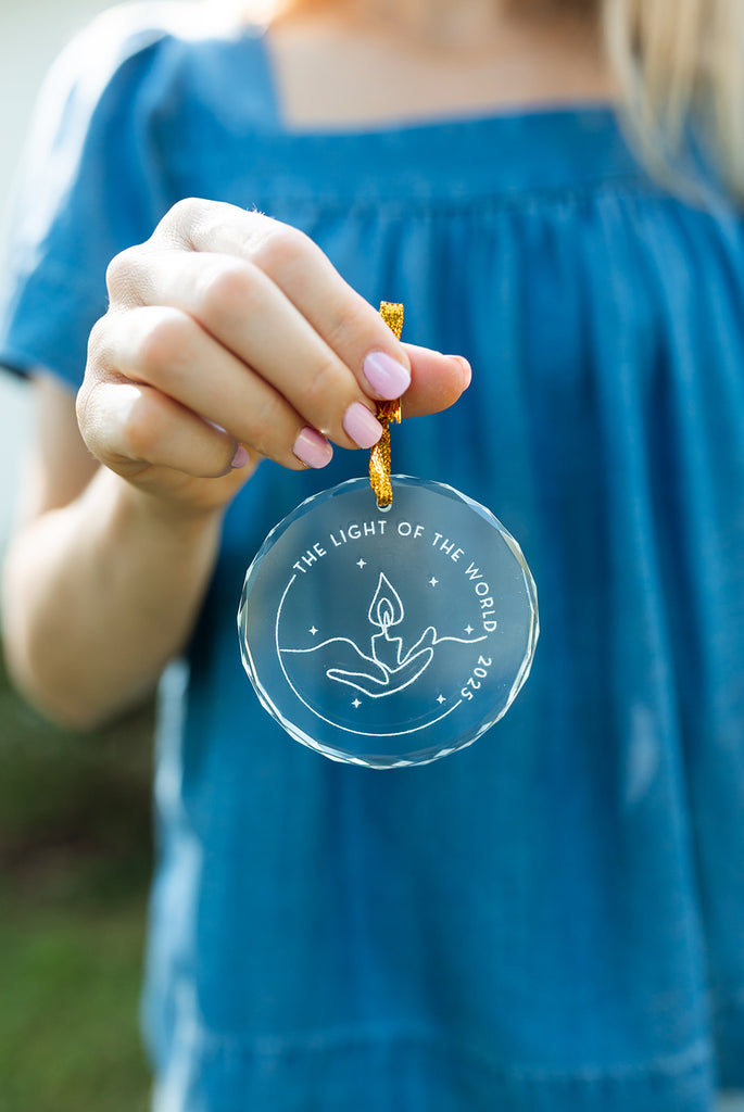 LIGHT GLASS ORNAMENT · 1 JOHN 1:5