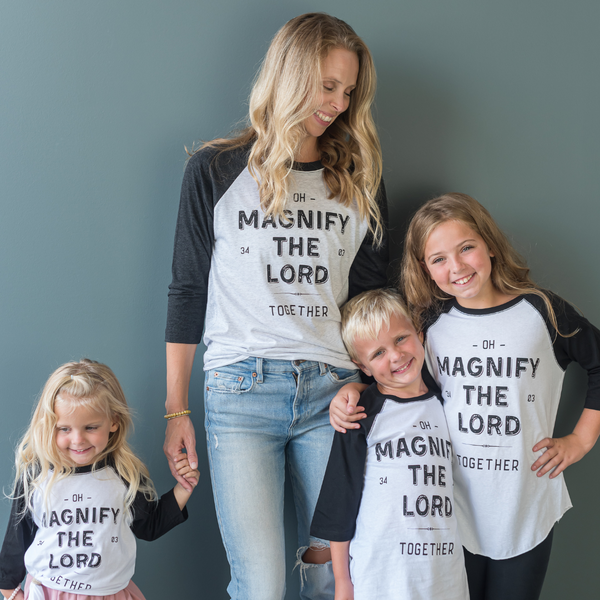 MAGNIFY TEE (MAMA + ME) · PSALM 34:3