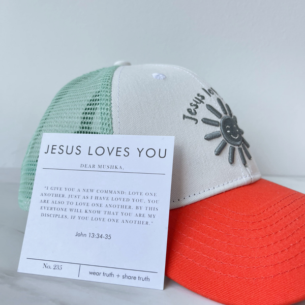 JESUS LOVES YOU KID'S HAT