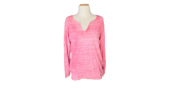 Size S | Tommy Bahama Pink Cotton Long Sleeve Top