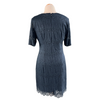Size 10P | Sharagano Navy Stretch Lace Dress