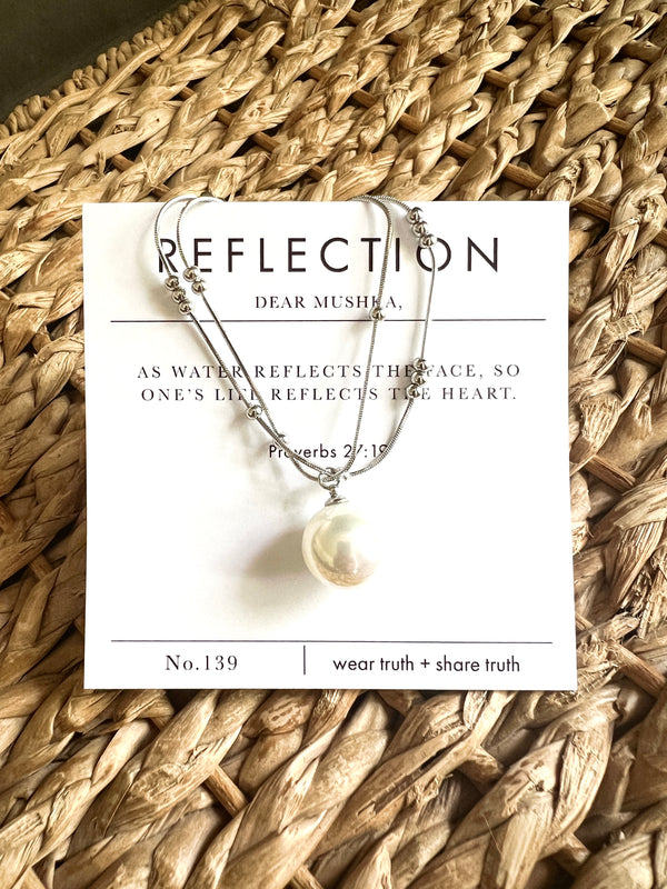 REFLECTION NECKLACE · PROVERBS 27:19