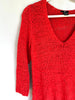 Size Medium | HM Cherry Red Open Weave Sweater