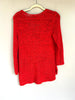 Size Medium | HM Cherry Red Open Weave Sweater