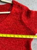Size Medium | HM Cherry Red Open Weave Sweater
