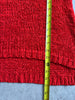 Size Medium | HM Cherry Red Open Weave Sweater