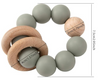 CLOSEOUT FINAL SALE Wood and Silicone Baby Teether