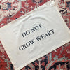 Do Not Grow Weary Endurance Flag on rug