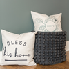 BLESS THIS HOME PILLOW COVER · PROVERBS 24:3-4