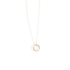Trio gold ring necklace