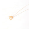 Quiver gold arrow necklace with three arrows