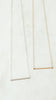 Path gold and silver bar necklaces