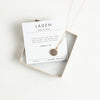 Laden druzy stone gold necklace and verse card