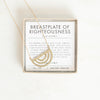 Breastplate of righteousness necklace and verse card