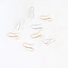 Storm Gold and silver teardrop shaped earrings