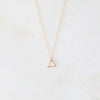 Verb gold triangle necklace