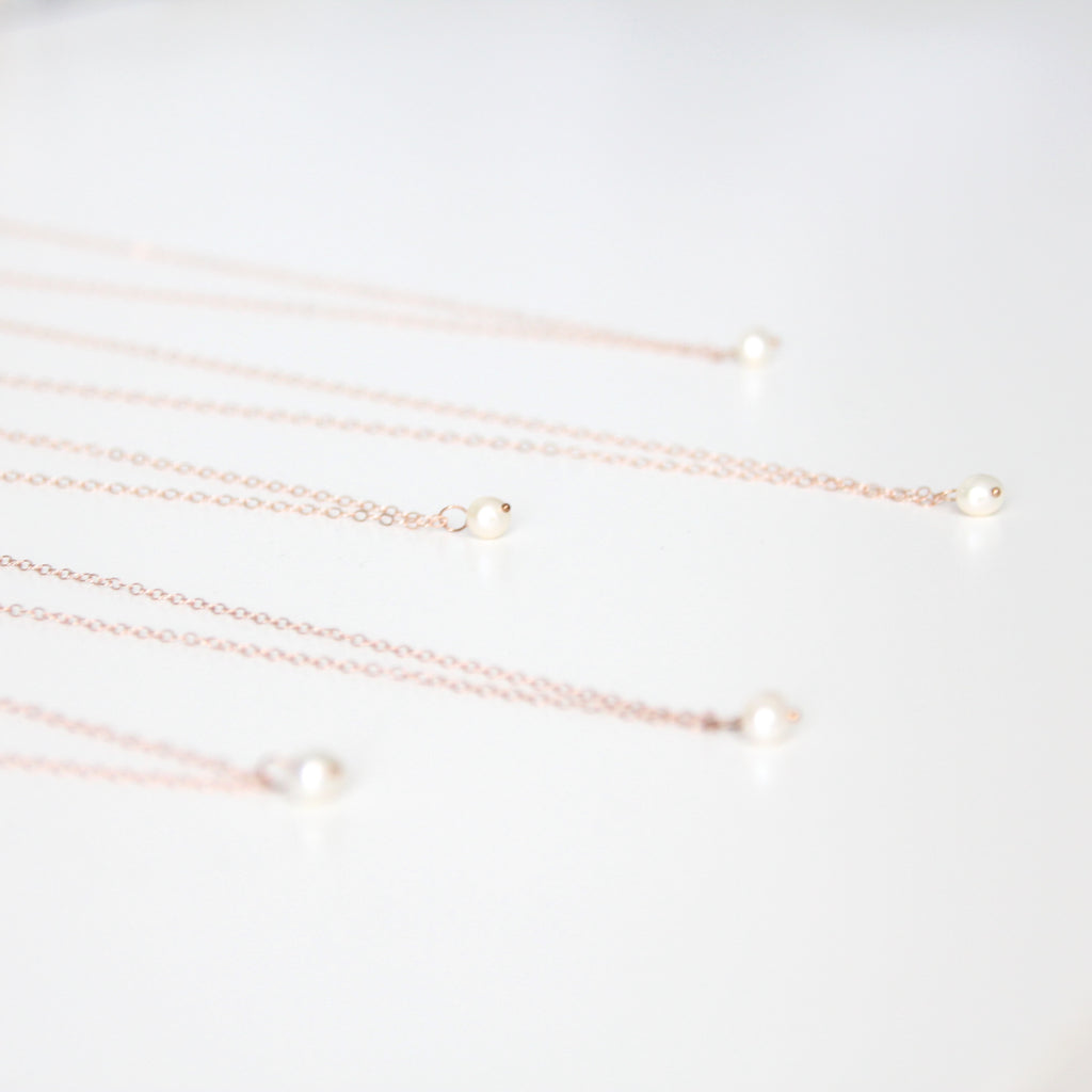 Genuine pearl necklaces