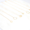 Gold hexagon necklaces